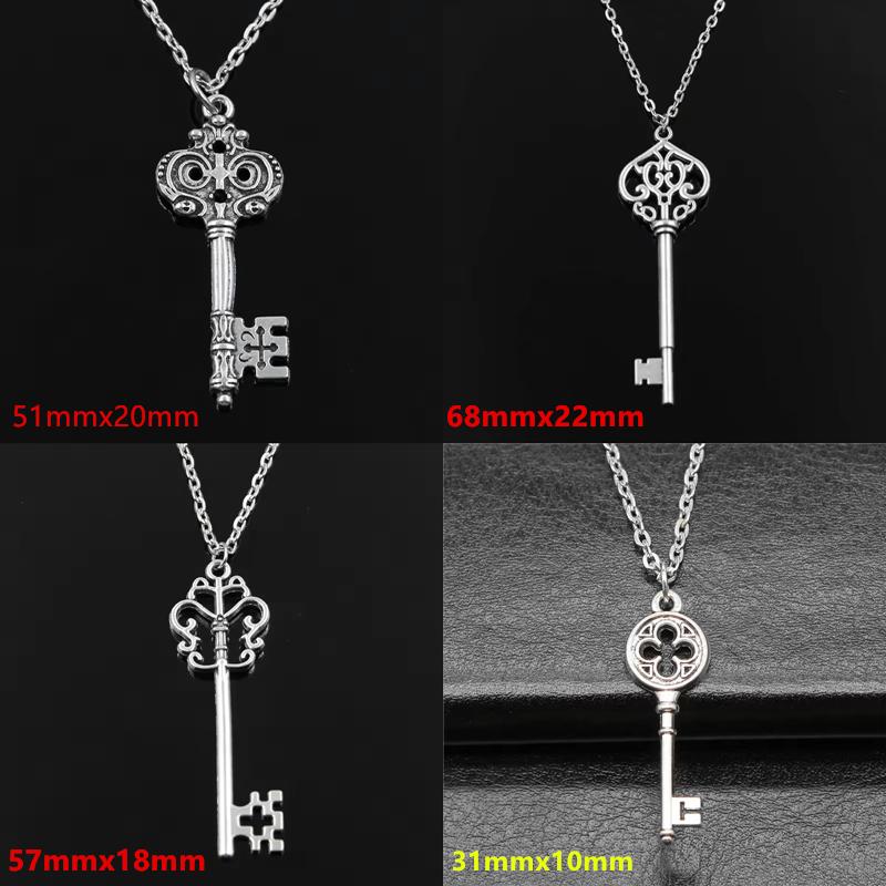 Vintage-Schlüsselkette mit gotischem Skelettschlüssel-Anhänger, kunstvoller viktorianischer Schmuck für Damen, ideal für Alltag und Freizeit