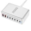 500W Desktop GaNs Chargers 6 USB C 2 USB A Charging Station Desktop Mutliport for Fast Chargers Laptop Power Adapter