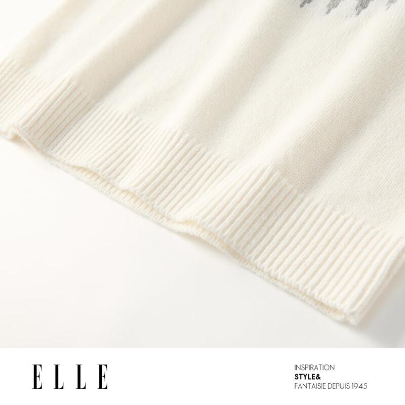 ELLE Women's Fair Isle Pullover Sweater