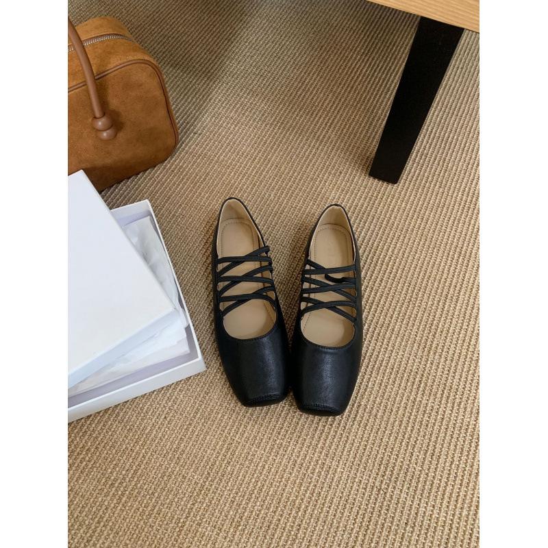 French Flat-soled Retro Brown Mary Jane Evening Shoes Single Shoes Women's Shoes 2025 Autumn Soft-soled Black Commuter Shoes