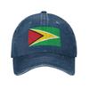 Personalized Cotton Flag Of Guyana Baseball Cap Outdoor Women Unisexs Adjustable Dad Hat Spring