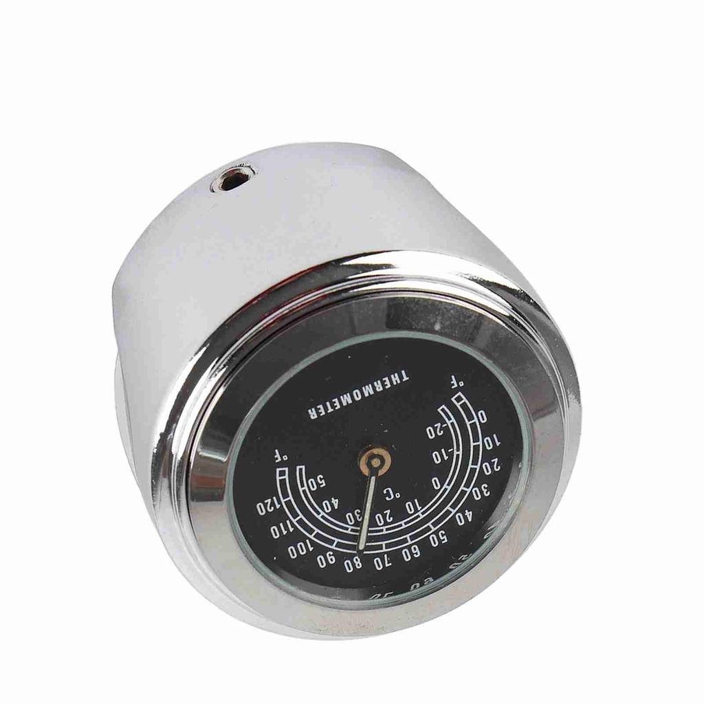 22 25mm Waterproof Motorcycle Handlebar Mount Temp Thermometer Accessories(black)