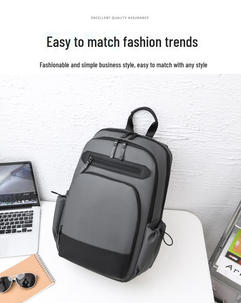 Pánská stylová taška přes rameno: Nová taška na notebook pro podnikání, cestování a do školy s velkou kapacitou