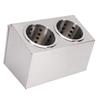 Countertop Silverware Holder Stainless Steel Countertop Utensils Organizer for Forks Spoons Chopsticks