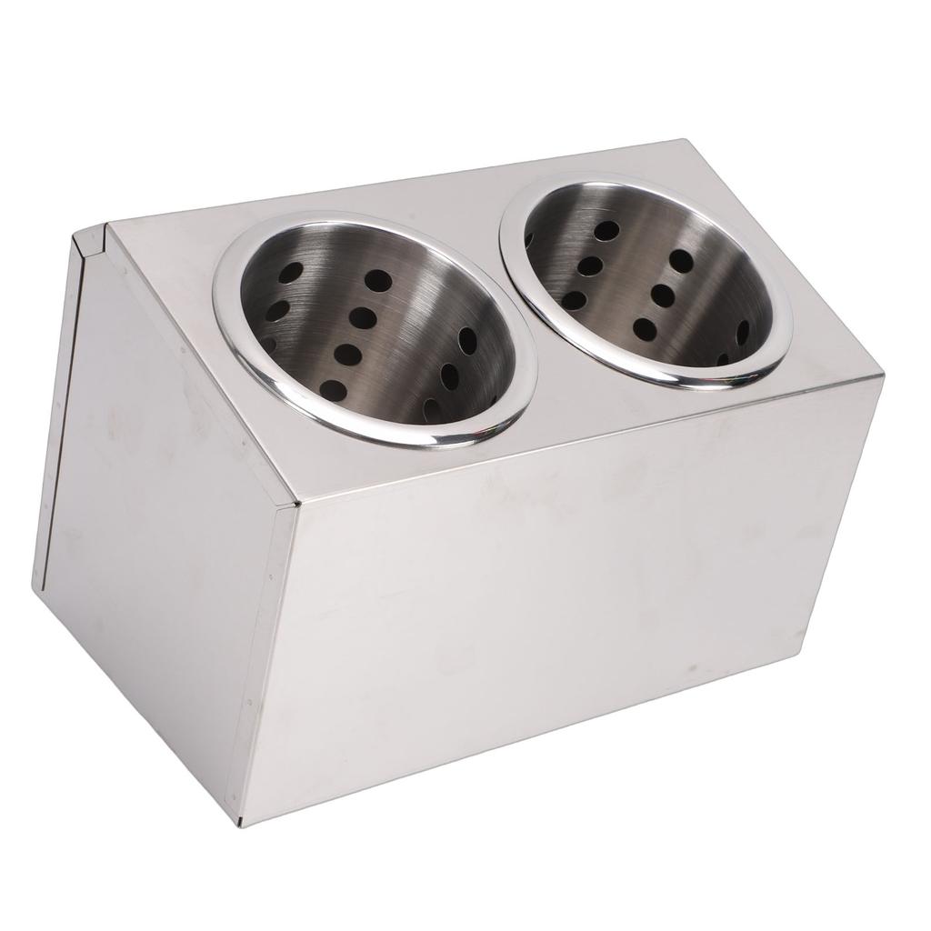 Countertop Silverware Holder Stainless Steel Countertop Utensils Organizer for Forks Spoons Chopsticks