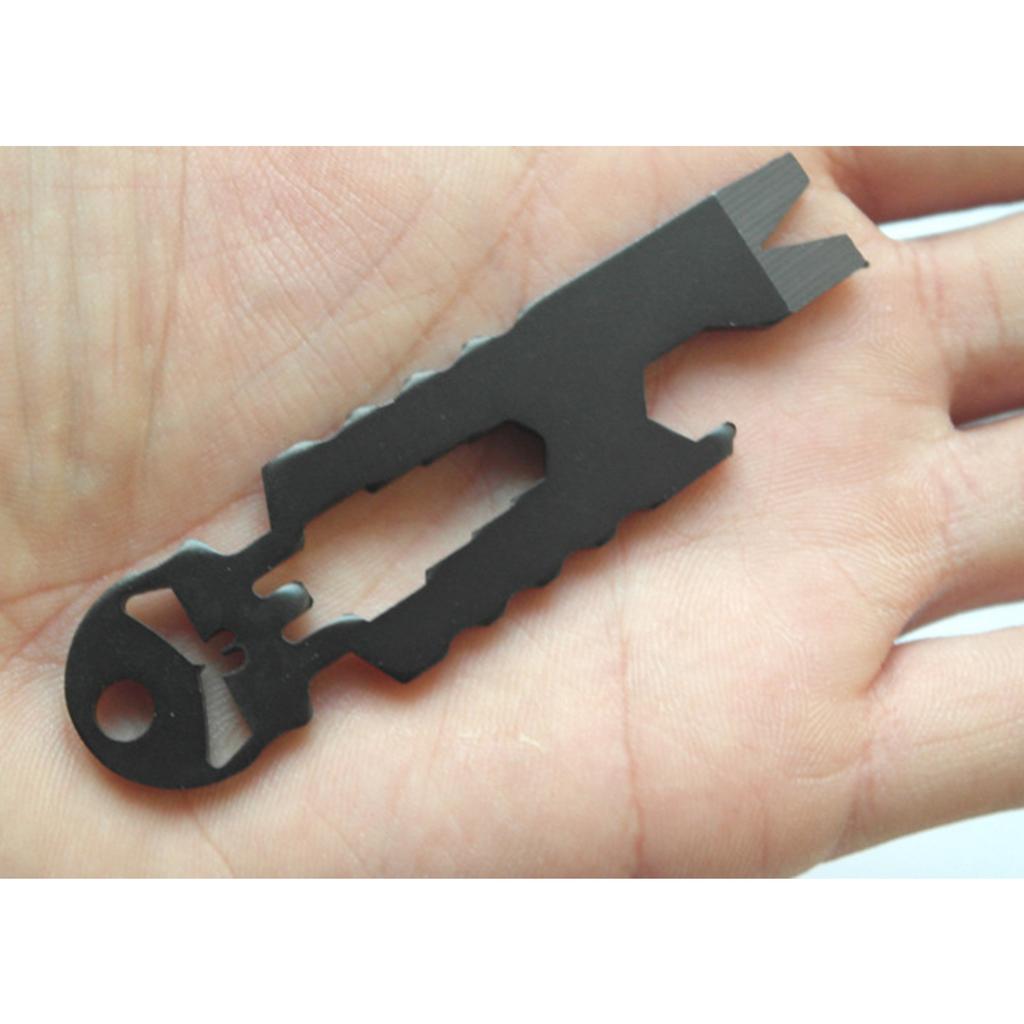Multifunction Stainless Steels Pry Bar Tool Survival Tool, Multipurpose Crowbars Tool Bottle Opener Outdoor Camping Tool