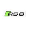 New ABS badge modified sticker TTS TTRS green badge A SQ3 SQ7 S3 S4 S5 S6 S7 S8 RS3 RS5 RS7 trunk letter.Exterior parts
