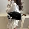 Korean Version Niche Retro Popular Portable Boston Bag Women 2025 New Fashion Versatile Simple Shoulder Armpit Bag