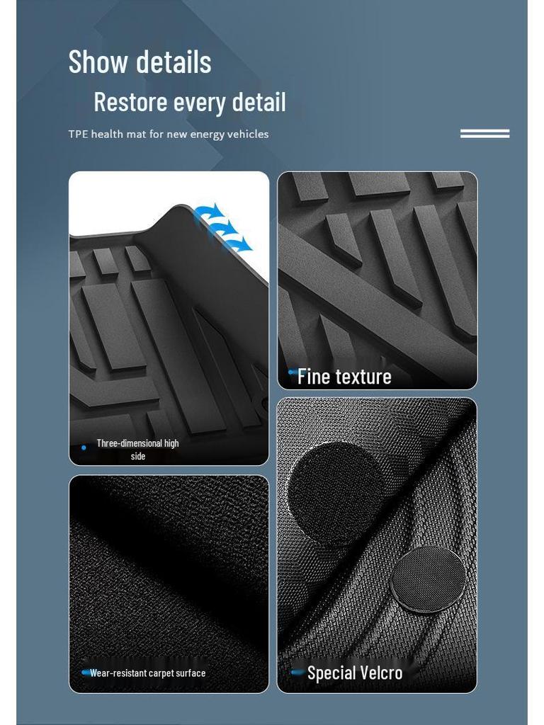 Eco-Friendly TPE Floor & Trunk Mats for 2024 Sonata 11th Gen