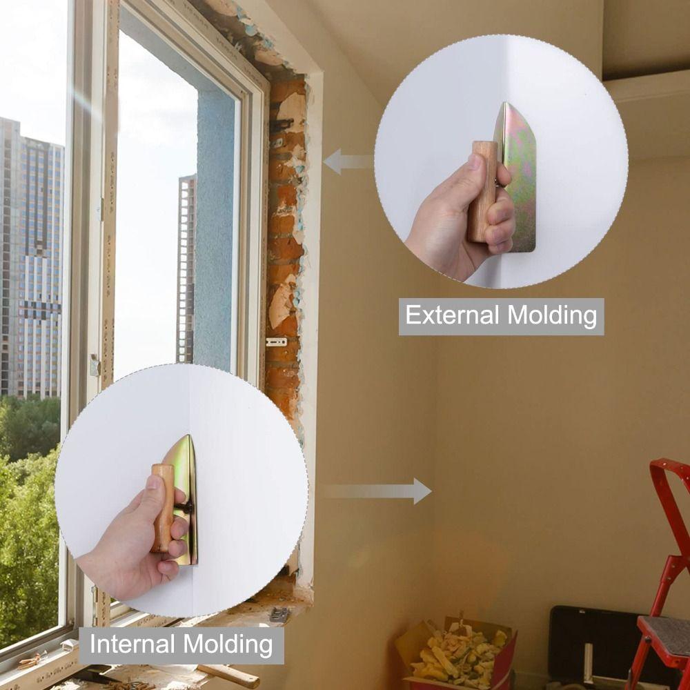 Enlarged Design Triangular Corner Tool Stainless Steel Material Corner Tool  Outer Wall Corner
