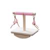 Wear-resistant Rocking Seesaw Wooden Parakeet Teeterboard Parrot Perch Stand  Behavior Training
