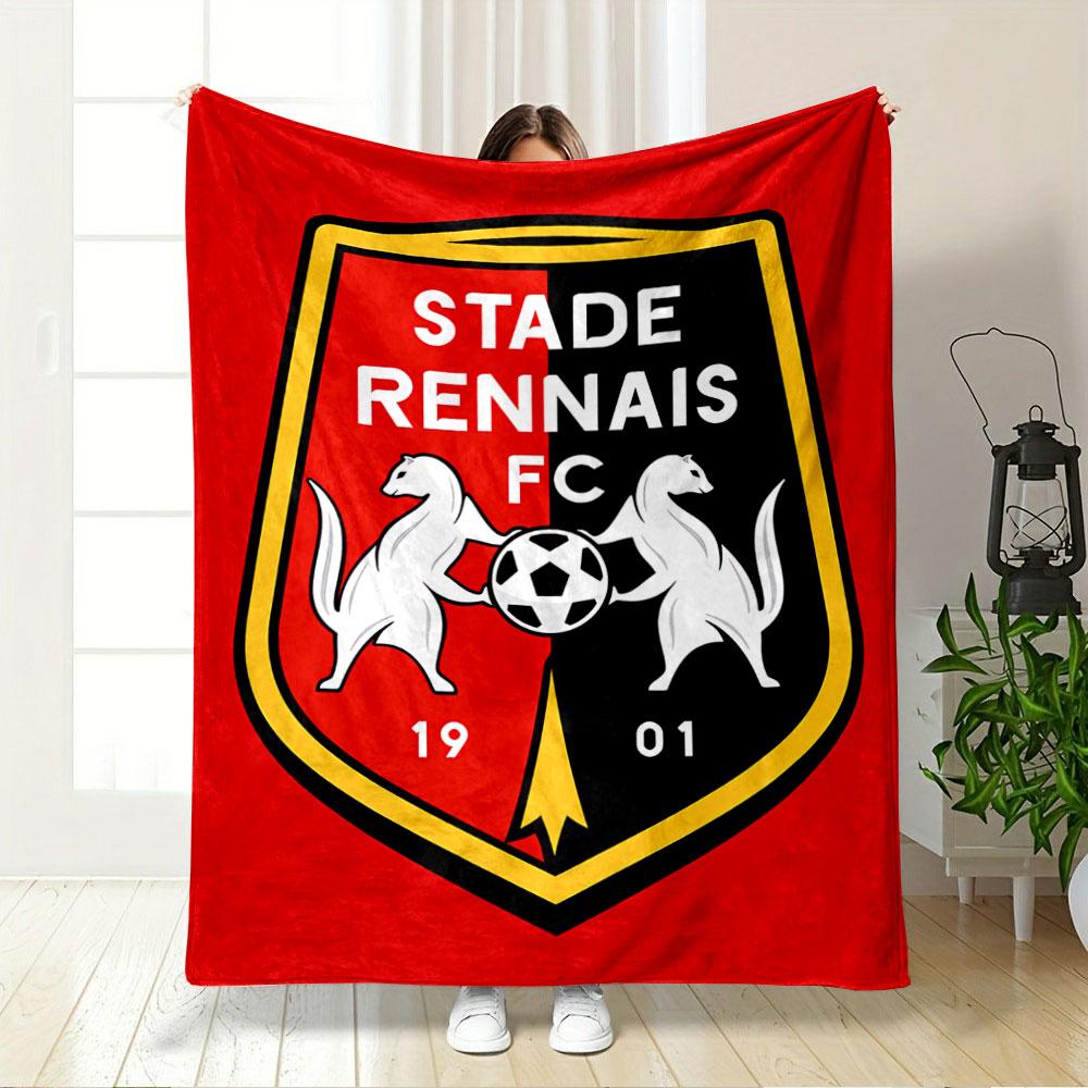 Stade Rennais FC Logo Blanket for all seasons blanket lunch break throw gift