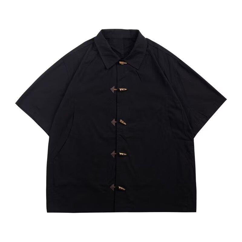 Polo z krótkim rękawem z kołnierzykiem na stójkę Męskie Modna Marka Letni T-shirt Wersja Koreańska Slim Fit Modny Wszechstronny T-shirt Top