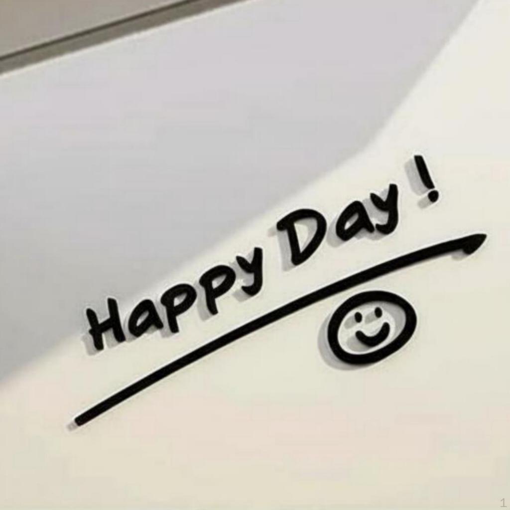 Removable Smile Face Wall Decal, Creative Decorative Sticker, Restaurant, Home, Easy To Apply,