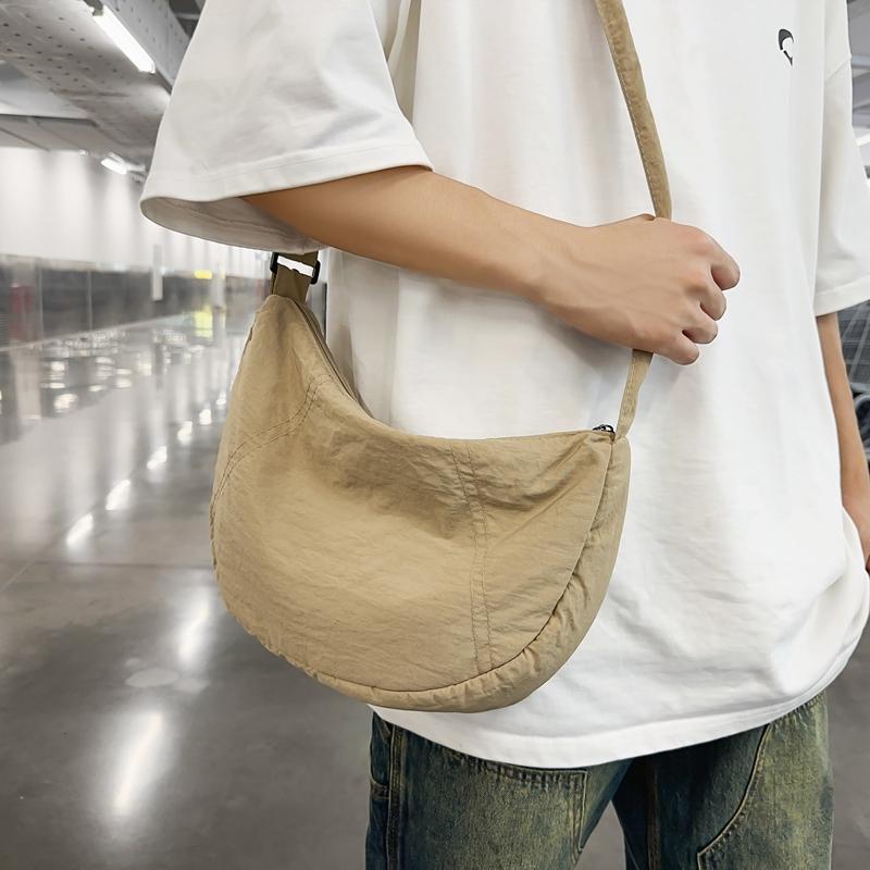 Нейлоновая сумка-хобо женская легкая сумка для мобильного телефона мужская сумка через — фото 6