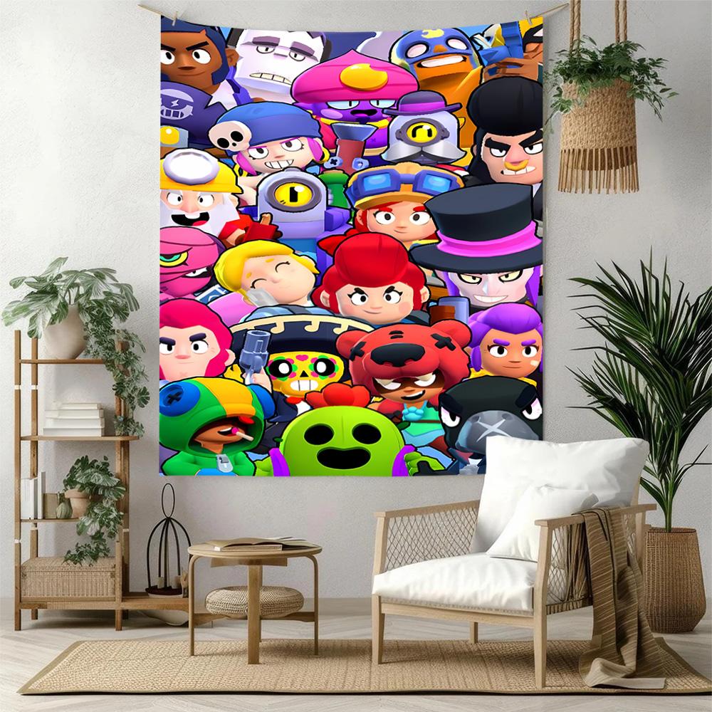 Brawl Stars Boho Wall Tapestry Rustic Farmhouse Ideal for Reading Corner Balcony Dorm Wall Versatile Decor Gallery Wall Gift for Birthday