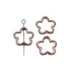 Openwork Beads Mini Hole Geometric Frames For Minimalist Jewelry Components