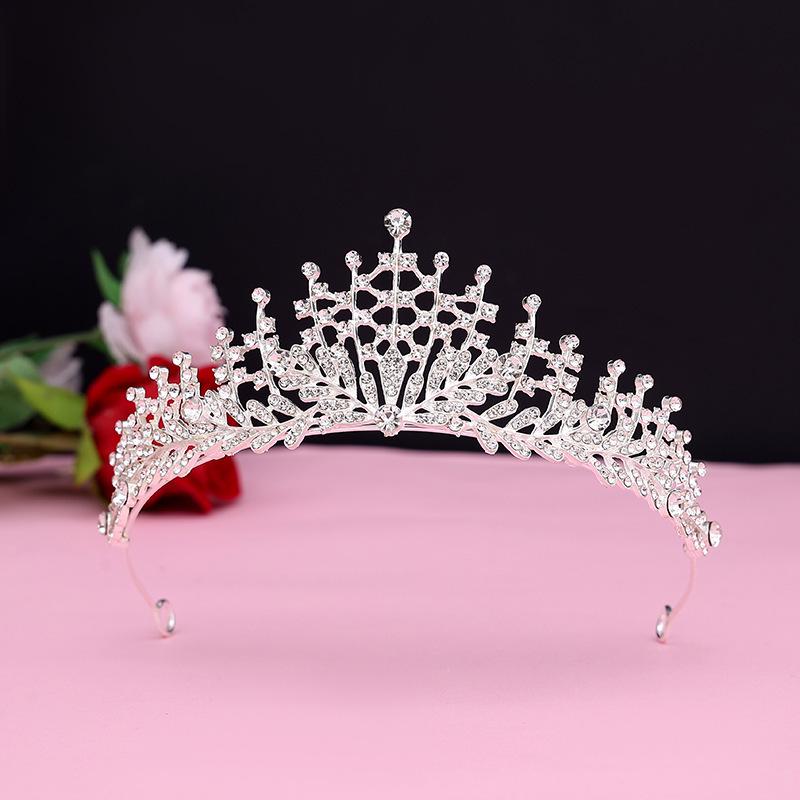 Elegant Rhinestone Bridal Crown Headdress for Weddings & Parties