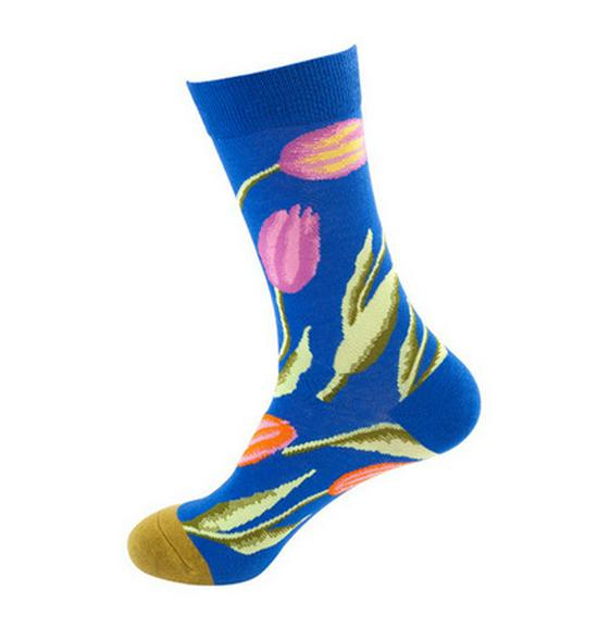 

Мужские модные хлопковые гольфы – Дизайн «Масляная живопись» на осень/зиму 36-44