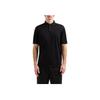 Armani Exchange Solid Color Buttoned Cotton Short Sleeve Polo Shirt Men Tops Black XM000329-AF10364-UC001