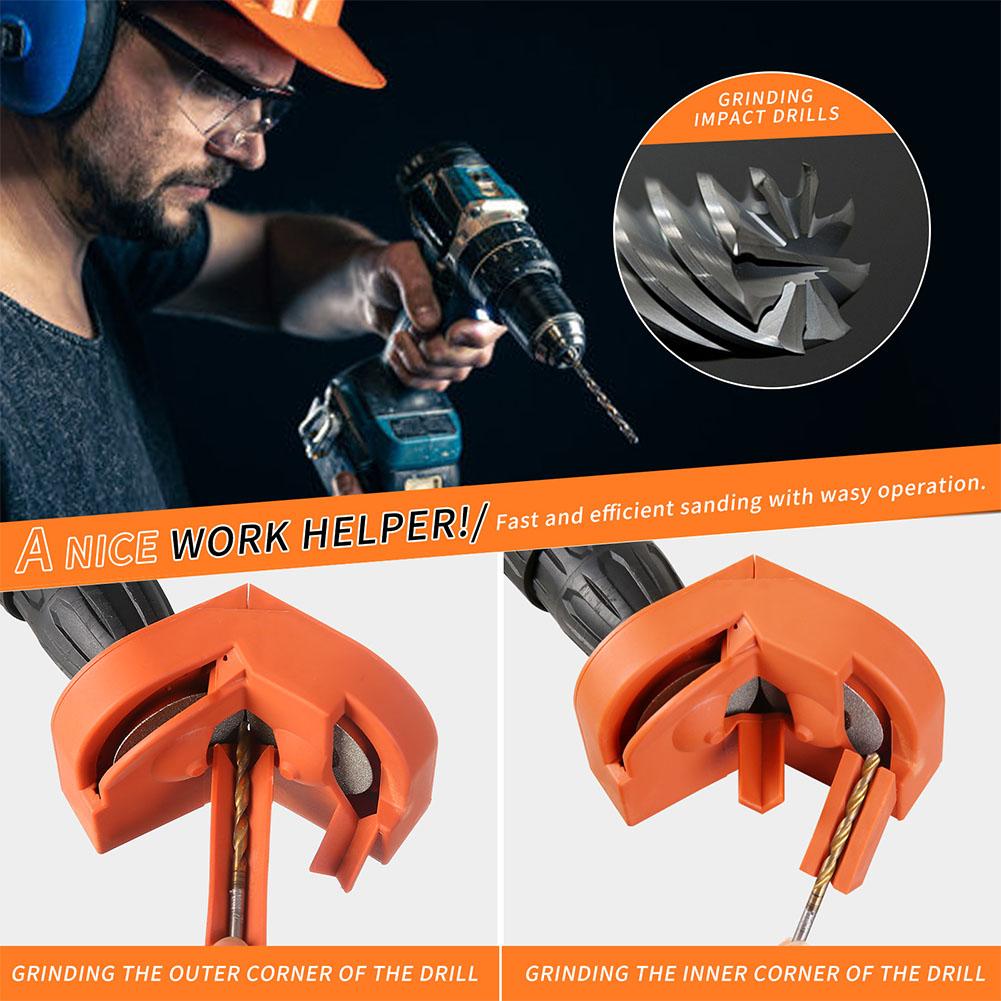 Multipurpose Electric Drill Bit Grinding Sharpener, Impact Drill Knife Sharpener with Double-sided Polishing, Solves Dull Drill