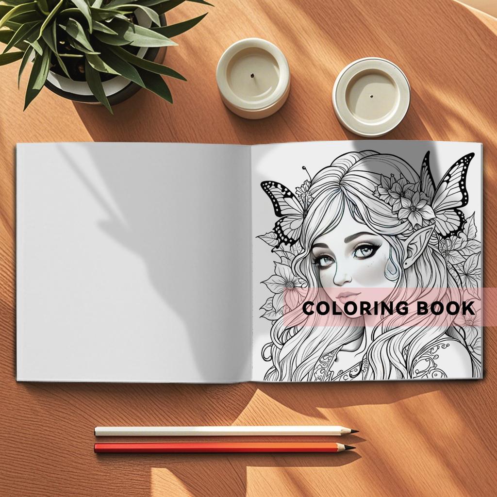 Floral Fantasy Colouring Books for Teens Adults Creative DIY Gift Color Book