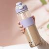 1100ml/720ml Fashion Healthy Material Water Bottle With Straw Large Capacity Sport Drinking Plastic Bottles Eco-Friendly