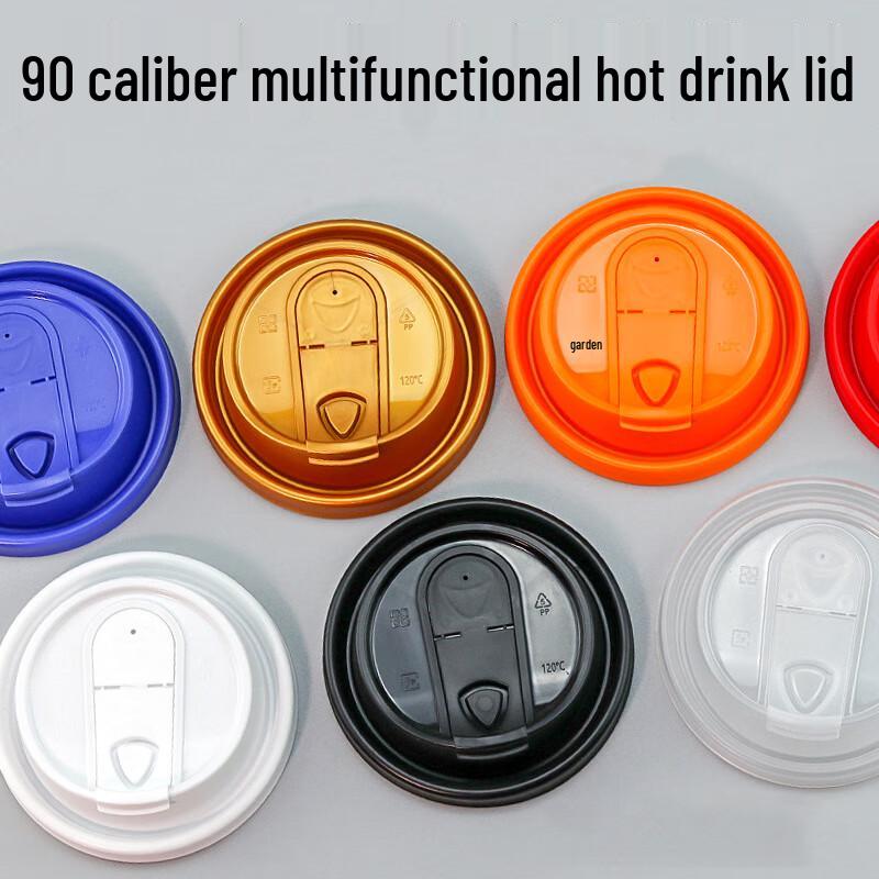 90mm Einweg-Kunststoff-Auslaufsichere Becherdeckel