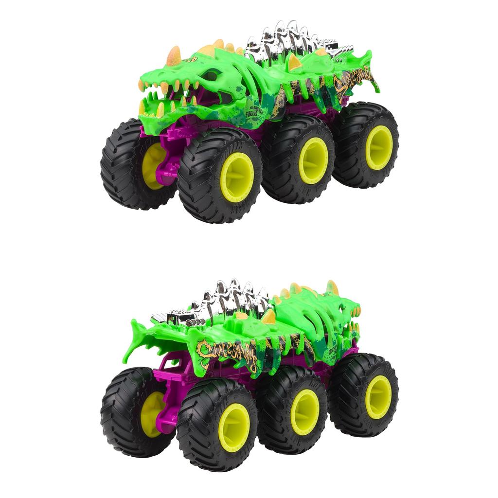 Hot Wheels Monster Truck Transporter Assorted Vehicle Toy Mini Car 4 Cars Box Sold Ages 3 and Up Multi 986G-HWN86