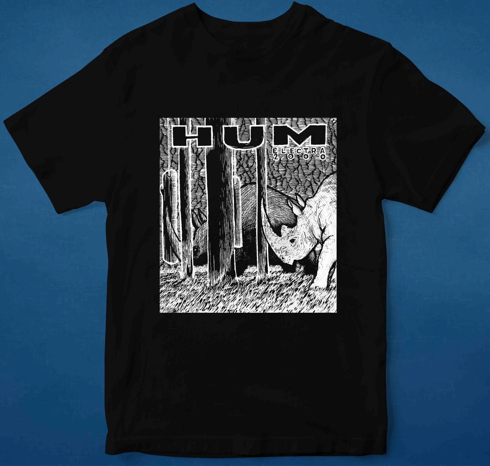 Vtg Hum Band Tour Electra 2000 Cotton Black Full Size T Shirt For Men CM158 Unisex T-Shirt XL