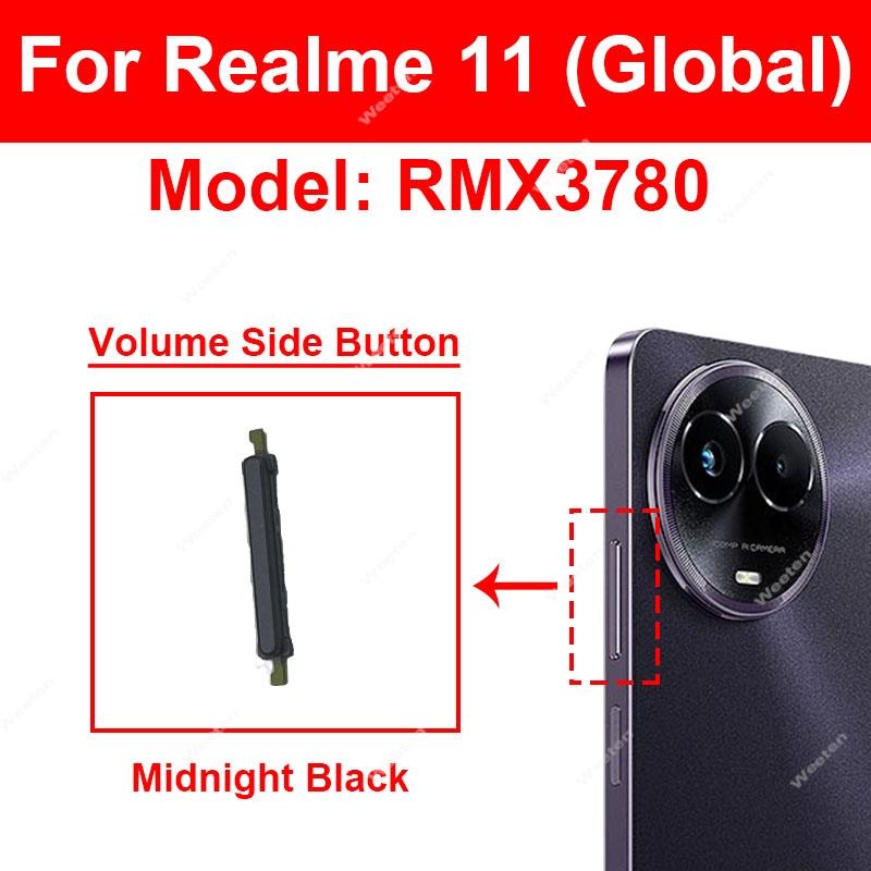 Power-Lautstärketasten für Realme 11 11X Pro 11Pro Plus 5G Power-Lautstärketasten Power-Lautstärketaste Seitenknopf Flexkabel Teile