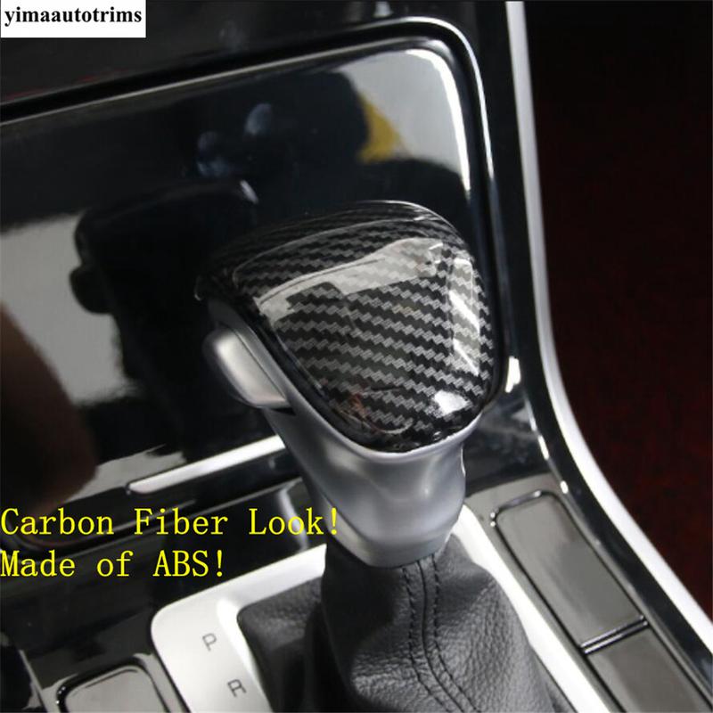 Cubierta Decorativa de Palanca de Cambios para Coche con Acabado de Fibra de Carbono ABS / Accesorios Interiores Rojos Para Kia Sorento MQ4