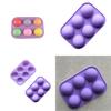 Versatile 3d 6-holes Half Ball Silicone Mold For Perfectly Shaped Chocolate And Cake Treats