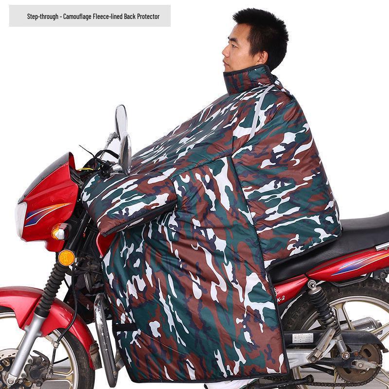 Motorcycle Windshield Plush Knee Pads & Windproof Quilt (Crotch Beam, Thickened, Waterproof, Warm)