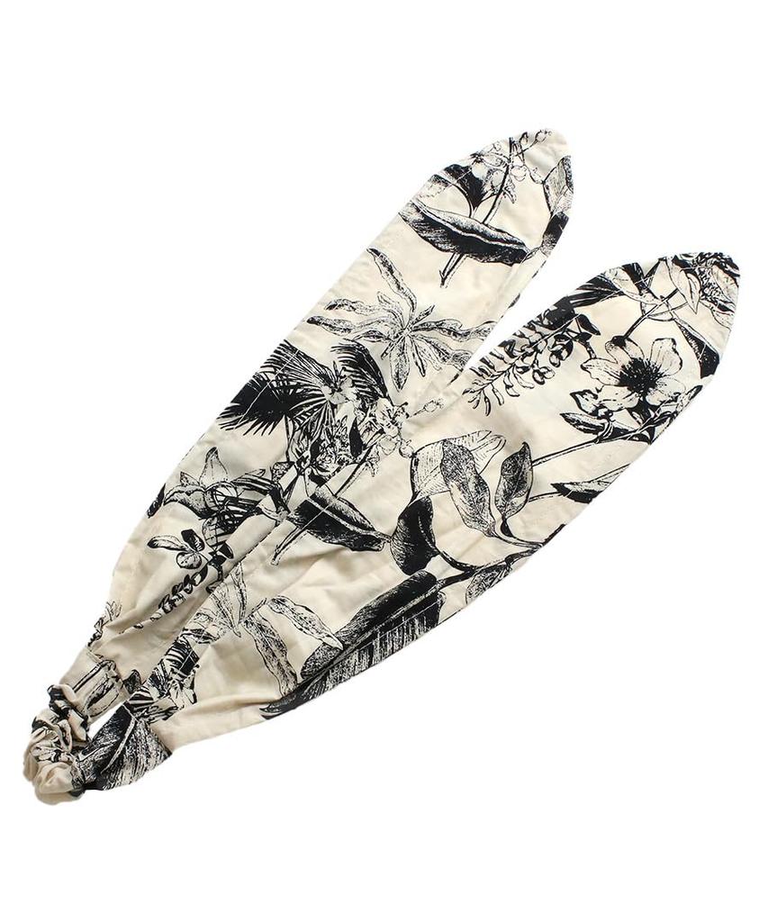 VINGTAINE Botanical Print Turban Casual Gift for Hairband, Style, Simple, Women, HB-130-IV