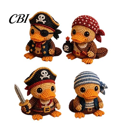 Craft Kit for Adults 3D Beaded Platypus DIY Kit, Tiny Animal Crafting Set, Bead Making Sculpture Adults, Creative Beading Decoration, Birthday A