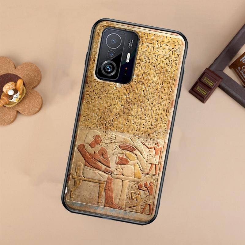 Egyptian Hieroglyphics Symbols Case For Xiaomi POCO X7 Pro X3 X5 X6 F3 F5 F6 M6 Pro 11T 12T 13T 14T Pro 13 14 Ultra Cover