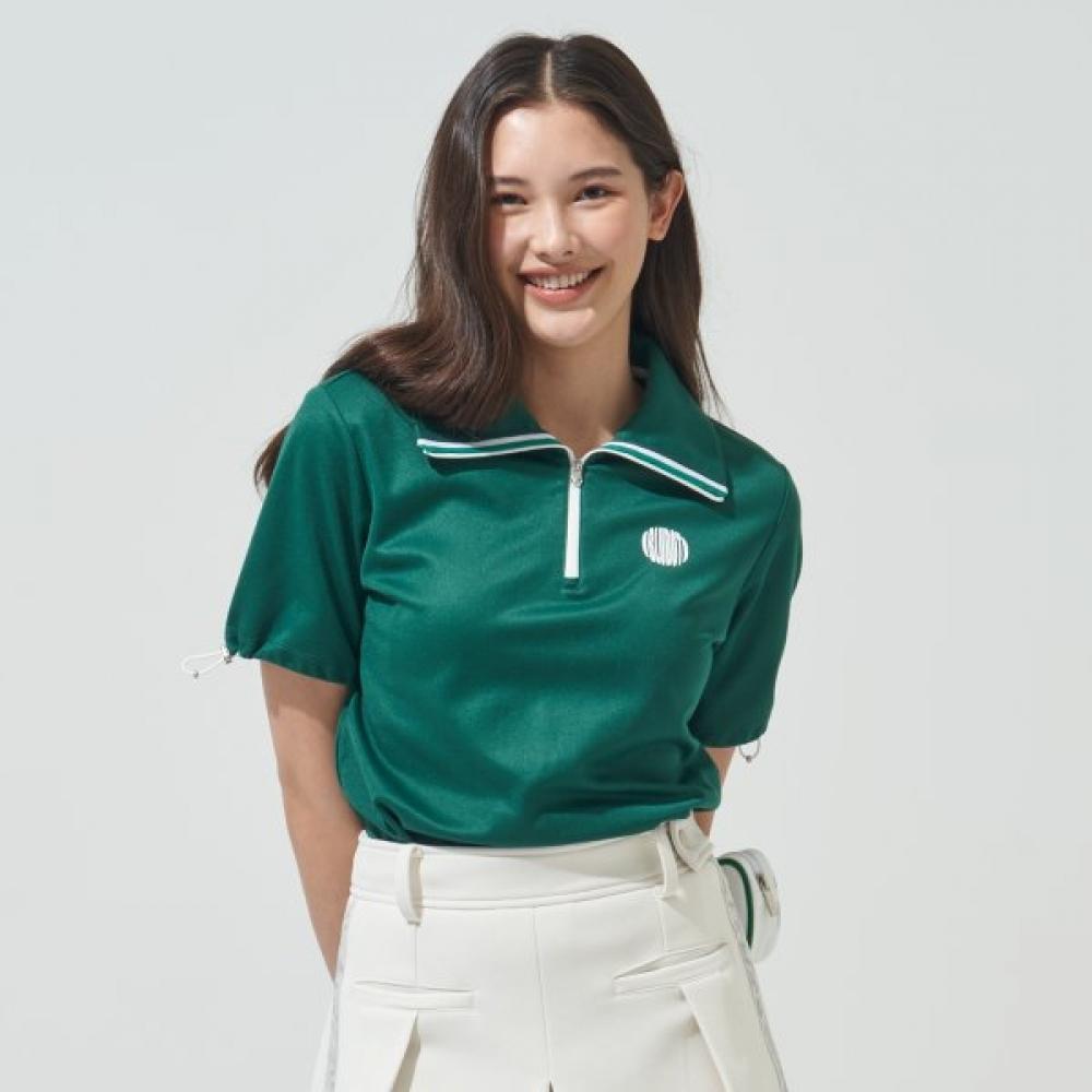 Blu Dot Half Zip Tee Tape Point Gn 090