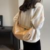 Commuter Bag Women's 2025 New Textured Soft Leather Shoulder Underarm Bag Trendy Versatile Oblique Span Bag