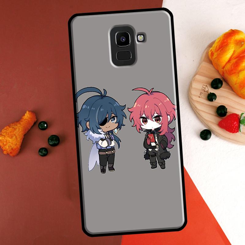 Kaeya and Diluc Genshin Impact Case For Samsung Galaxy M31 M21 M53 M11 M13 M32 M52 M15 M35 M55 M14 M34 M54 M06 M16 M36 M56