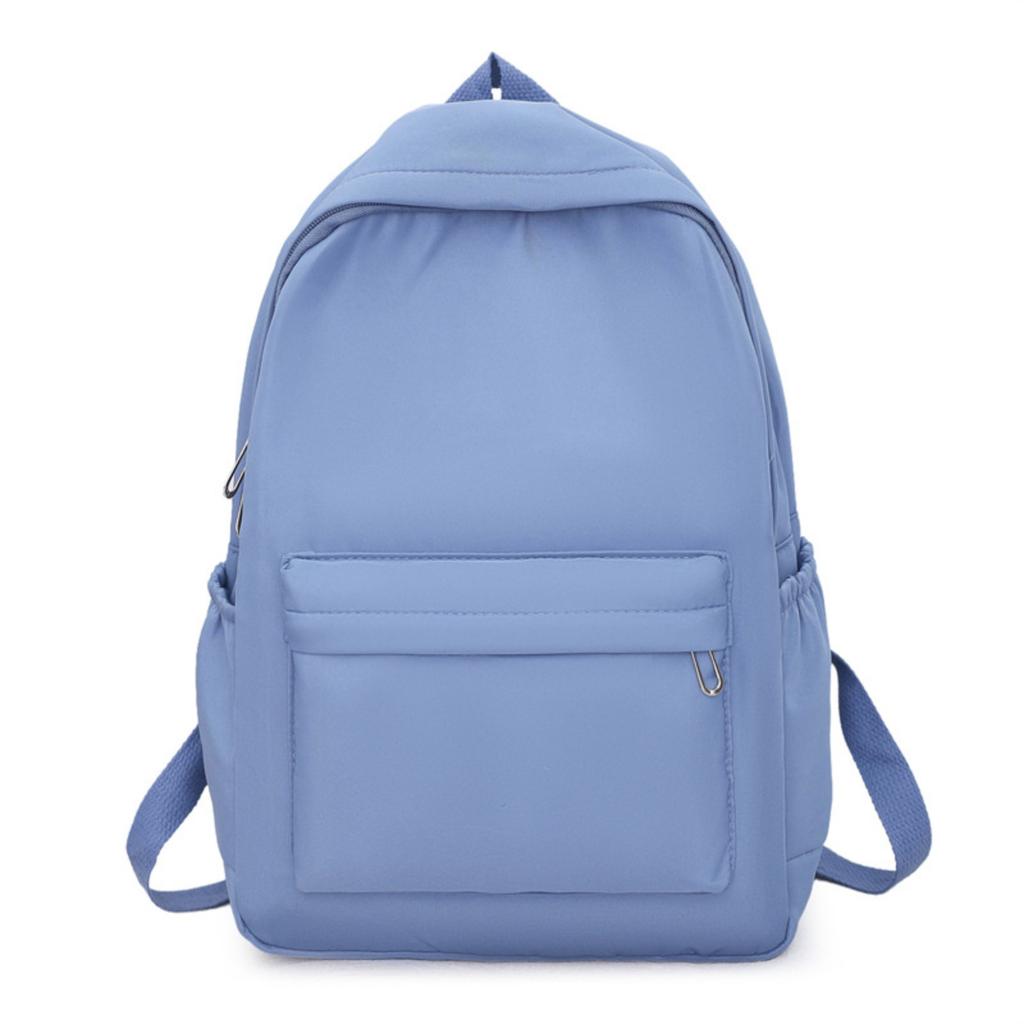 Casual Large Capacity Backpack Fashionable Girls Solid Color College Student Backpack Travel Backpack