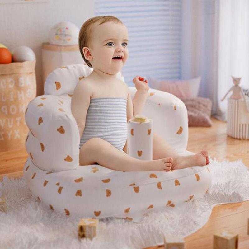 Canapea gonflabilă pentru copii Puff Scaune portabile de baie din PVC Scaun multifuncțional pentru practică Scaun de baie de șezut