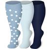 Plus Size Compression Socks Fat Large Leg Sports Socks Running Cycling Fat Calf Stockings Pressure Leg Fitness Varicose Veins