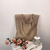New women's straw bag fashionable and versatile travel large capacity beach bag underarm bag threedimensional large capacity