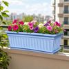 Plastic Rectangular Flower Pot With Tray Vegetable Planting Container Quality Plant Pot  Home