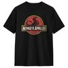 2026 Neues Retro Mongo ist entsetzt Vintage Reiten Dinosaurier T-Shirt Unisex Baumwolle Humor T-Shirts Rundhals T-Shirt Kurzarm
