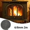 Herdfeuer Dichtungsseile Kamin Dichtungsseil 6/8mm 2M Für Holzofen Türdichtung Hochtemperatur Glasfaser Seildichtung