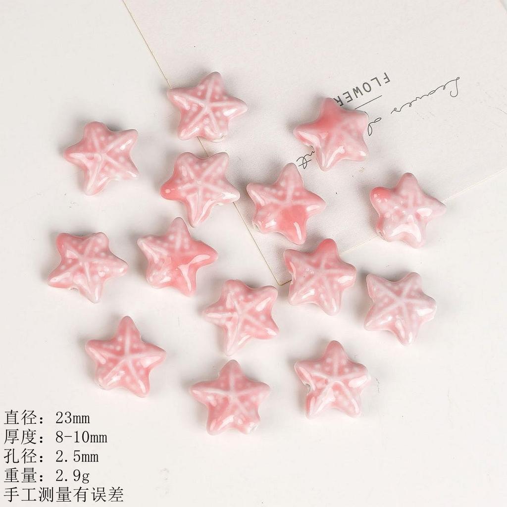 23Mm starfish loose beads ocean series, ceramic necklace bracelet beaded DIY creative handmade material accessories