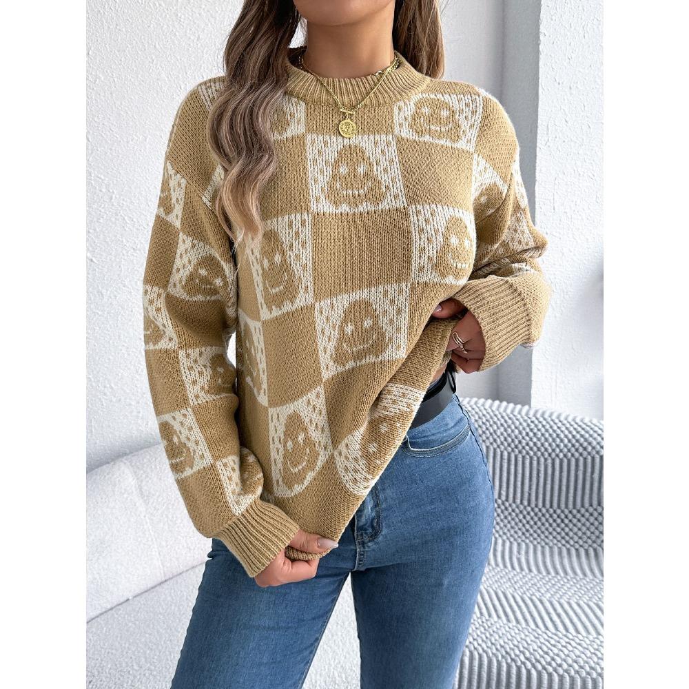 Autumn and Winter Halloween, Long-sleeved Pullover Sweater for Women