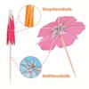 50pcs Mini Manufactured Wood Cocktail Picks, Fancy, for Cocktail,Cupcake Toppers,Hawaiian Drink Garnish, Tropical Party Décor, Use Without Electricity